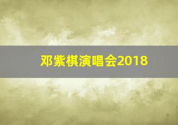 邓紫棋演唱会2018