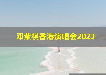 邓紫棋香港演唱会2023