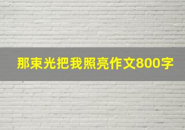 那束光把我照亮作文800字