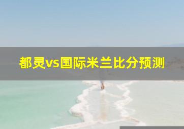 都灵vs国际米兰比分预测