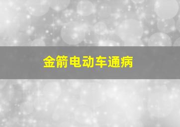 金箭电动车通病