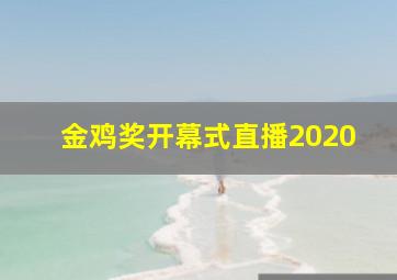 金鸡奖开幕式直播2020