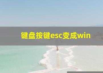 键盘按键esc变成win