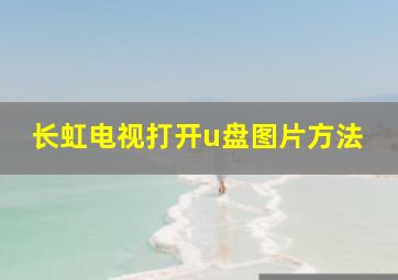 长虹电视打开u盘图片方法