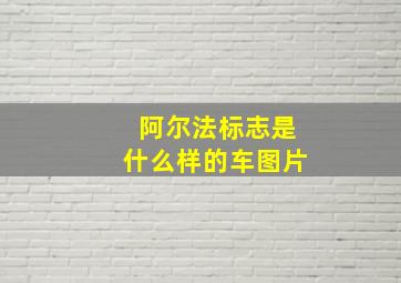 阿尔法标志是什么样的车图片