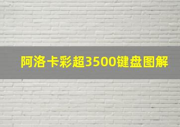 阿洛卡彩超3500键盘图解