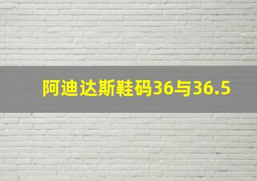 阿迪达斯鞋码36与36.5