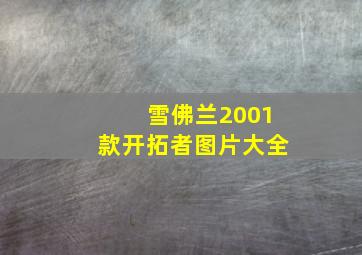 雪佛兰2001款开拓者图片大全