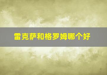 雷克萨和格罗姆哪个好