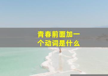 青春前面加一个动词是什么