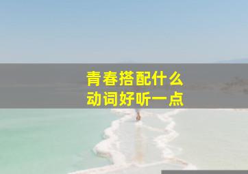 青春搭配什么动词好听一点