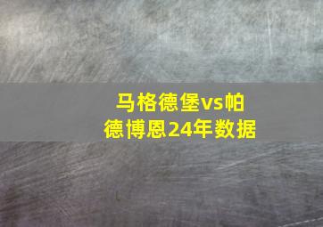 马格德堡vs帕德博恩24年数据