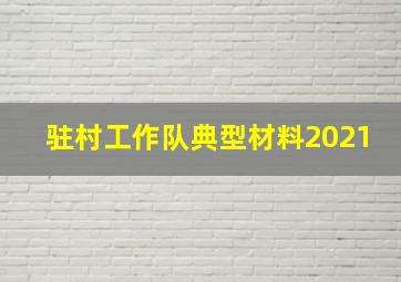 驻村工作队典型材料2021