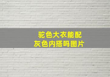 驼色大衣能配灰色内搭吗图片